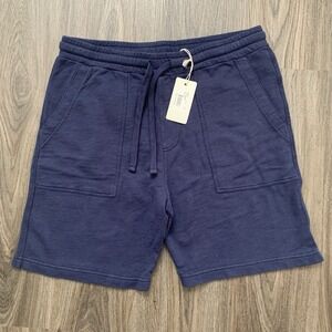 Hartford Light Bermuda Drawstring Shorts - Navy Blue | Medium Athletic Casual‎